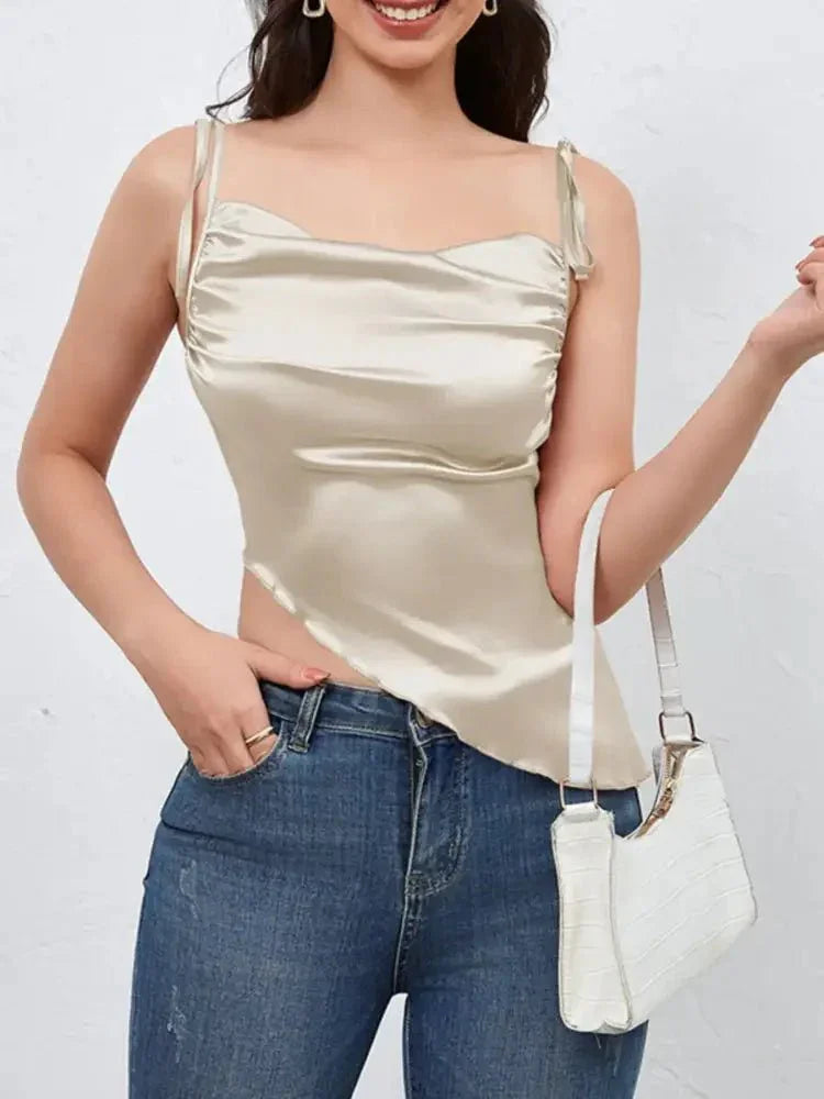 Asymmetrical Tie Shoulder Cami - Update AvenueTrendsi10010035575623410010035575623494d13896 - 4eee - 4fa2 - 9fdf - 374483f547a1 - Max - OriginBeige