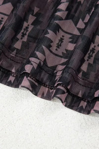 Aztec Print Mock Neck Short Sleeve Mesh T Shirt - Update AvenueBoho VibesTrendsi10010098143430410010098143430480711ede - 2916 - 4a74 - 9513 - 2d7ca9822e29 - Max - OriginCoffee Brown