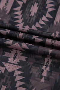Aztec Print Mock Neck Short Sleeve Mesh T Shirt - Update AvenueBoho VibesTrendsi10010098143430410010098143430467e6112e - 0d5c - 462a - 8017 - 18be13c632b2 - Max - OriginCoffee Brown