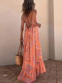 Backless Printed Halter Neck Maxi Cami Dress - Update AvenueBoho VibesTrendsi10010076649140710010076649140748b447a2 - b159 - 42cd - 817d - 716ce8e28a67 - Max - OriginCoral