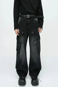 Baggy Jeans with Cargo Pockets - Update AvenueTrendsi100400699829349100400699829349Baggy Jeans with Cargo PocketsBlack