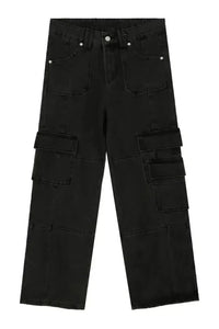 Baggy Jeans with Cargo Pockets - Update AvenueTrendsi100400897668701100400897668701Baggy Jeans with Cargo PocketsBlack