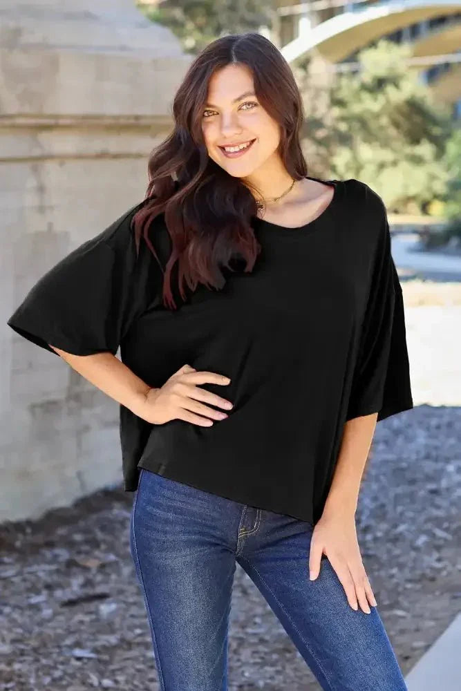 Basic Bae Bamboo Full Size Round Neck Drop Shoulder T-Shirt - Update AvenueT-ShirtsTrendsi10010049690131110010049690131142e7b067 - 4775 - 4176 - a973 - 0defbd7e0c9e - MaxBlack