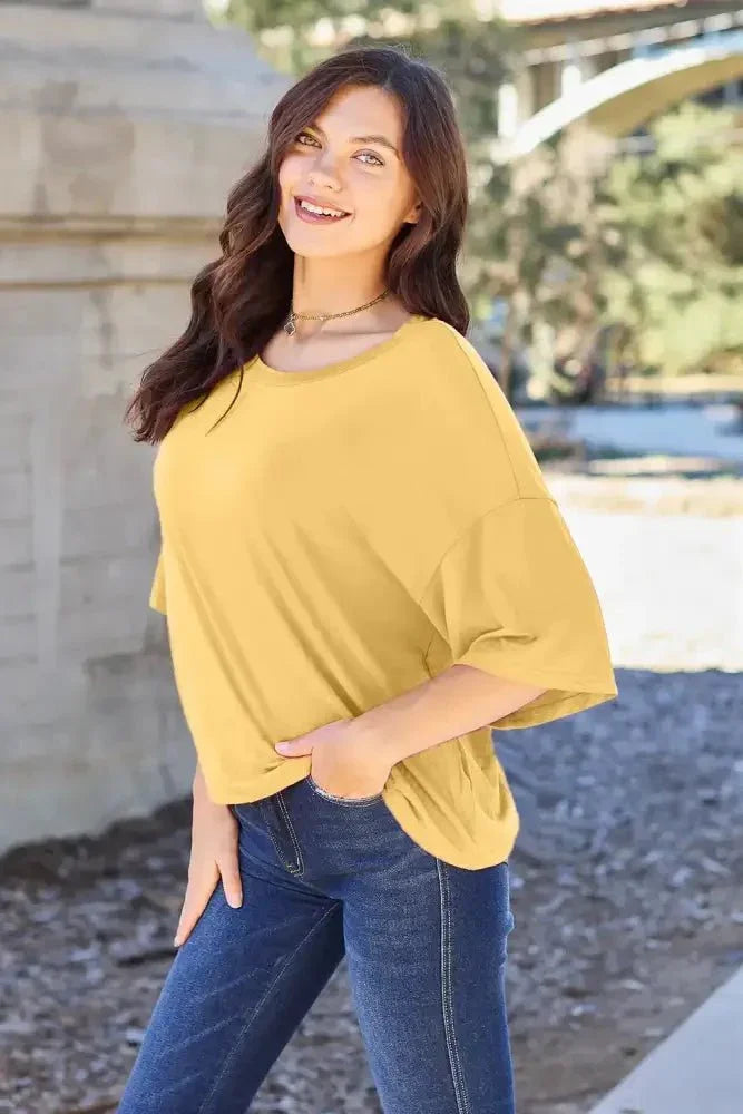 Basic Bae Bamboo Full Size Round Neck Drop Shoulder T-Shirt - Update AvenueT-ShirtsTrendsi100100496901790100100496901790c42ae0ed - 3916 - 4479 - b1c7 - f5358141a801 - MaxYellow