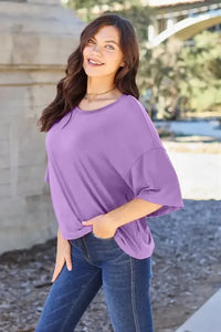 Basic Bae Bamboo Full Size Round Neck Drop Shoulder T-Shirt - Update AvenueT-ShirtsTrendsi10010049690705610010049690705690bd2bff - 094c - 4455 - 9aeb - 551dd31df1db - MaxLavender