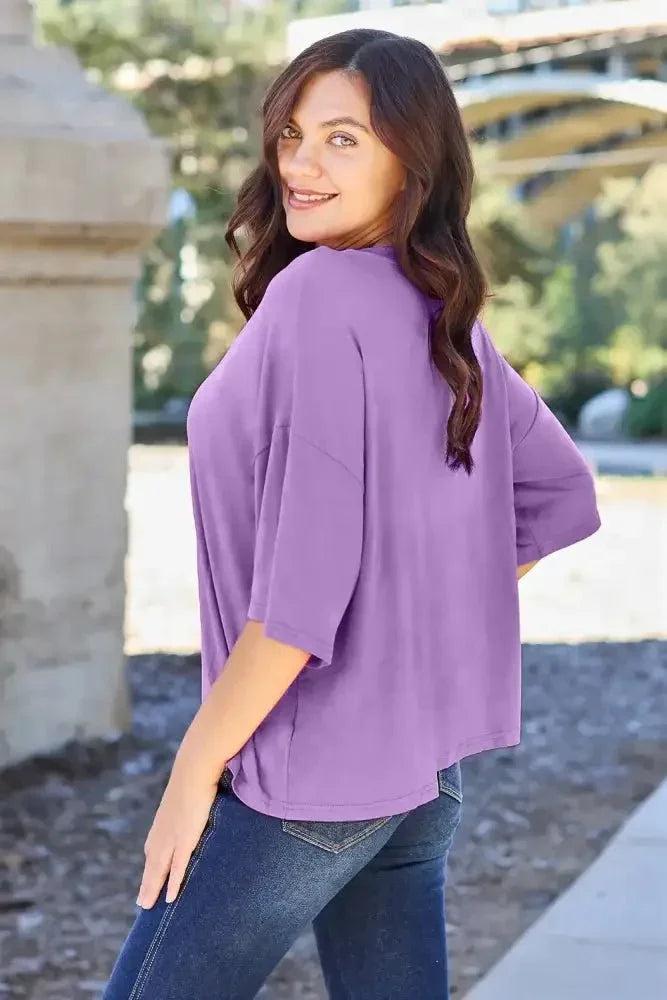 Basic Bae Bamboo Full Size Round Neck Drop Shoulder T-Shirt - Update AvenueT-ShirtsTrendsi10010049690705610010049690705611ddd978 - c08e - 44a1 - bff1 - 0effcac5c46e - MaxLavender