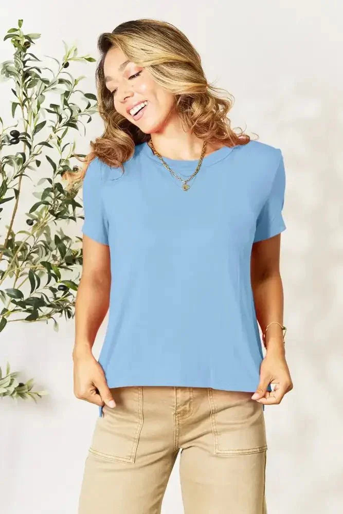 Basic Bae Bamboo Full Size Round Neck Short Sleeve T-Shirt Plus Size - Update AvenueT-ShirtsTrendsi100100418691861100100418691861af01a447 - 15aa - 4c7a - bfc4 - 3458dffa2db1 - MaxLight Blue