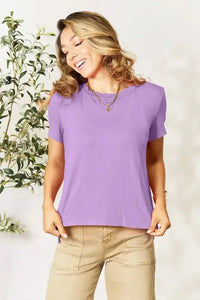 Basic Bae Bamboo Full Size Round Neck Short Sleeve T-Shirt Plus Size - Update AvenueT-ShirtsTrendsi100100418693707100100418693707e153764b - 2e22 - 4b22 - b31c - aee73ca5578b - MaxLavender