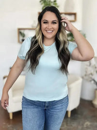 Basic Bae Bamboo Full Size Round Neck Short Sleeve T-Shirt Plus Size - Update AvenueT-ShirtsTrendsi10010041869439210010041869439260674bdc - d4f8 - 4e09 - 94e8 - c4dd99bff0f8 - MaxPastel Blue