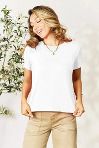 Basic Bae Bamboo Full Size Round Neck Short Sleeve T-Shirt Plus Size - Update AvenueT-ShirtsTrendsi100100418694946100100418694946dd9e8930 - 4b23 - 4ba9 - 93e9 - 229d7d87c969 - MaxWhite