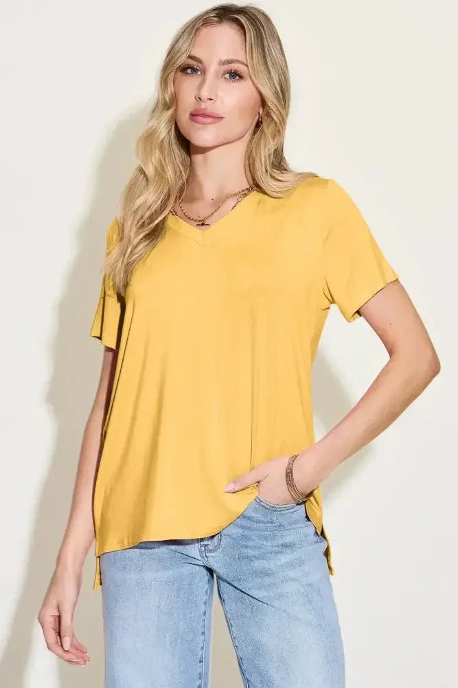 Basic Bae Bamboo Full Size V - Neck High - Low T-Shirt - Update AvenueT-ShirtsTrendsi100100251271913100100251271913f4bc23b9 - 9a9f - 45a9 - 8f90 - 31b6acde1170 - MaxYellow