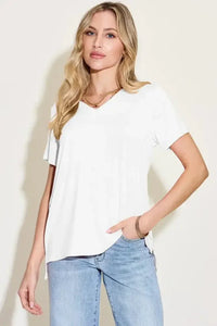 Basic Bae Bamboo Full Size V - Neck High - Low T-Shirt - Update AvenueT-ShirtsTrendsi1001002512719191001002512719193493d5ee - a29c - 48af - 9a6c - 4a976e18c12f - MaxWhite
