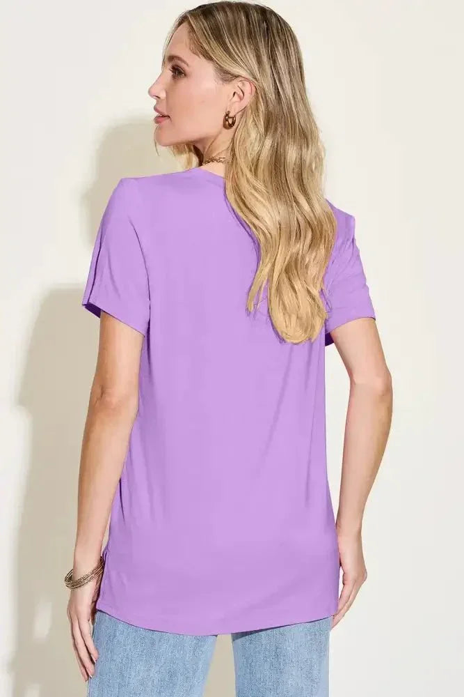 Basic Bae Bamboo Full Size V - Neck High - Low T-Shirt - Update AvenueT-ShirtsTrendsi100100251272548100100251272548fab14e49 - 2d3f - 4054 - 96ad - e437f69a1a79 - MaxLavender