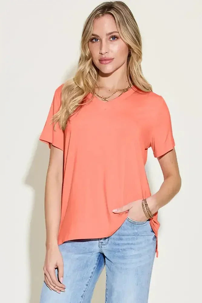 Basic Bae Bamboo Full Size V - Neck High - Low T-Shirt - Update AvenueT-ShirtsTrendsi10010025127753410010025127753475b7c909 - 4147 - 462f - 85ea - 109ad2059dfc - MaxCoral