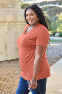 Basic Bae Bamboo Full Size V - Neck Short Sleeve T-Shirt - Update AvenueT-ShirtsTrendsi100100523421103100100523421103be19eba5 - 4760 - 4f93 - ae55 - 24563e38df41 - MaxWatermelon pink
