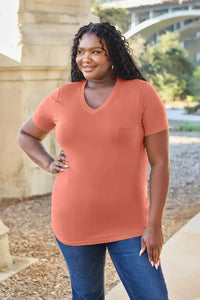 Basic Bae Bamboo Full Size V - Neck Short Sleeve T-Shirt - Update AvenueT-ShirtsTrendsi1001005234211031001005234211038498206d - 20a1 - 4d0e - b5ab - f814c3bc123f - MaxWatermelon pink