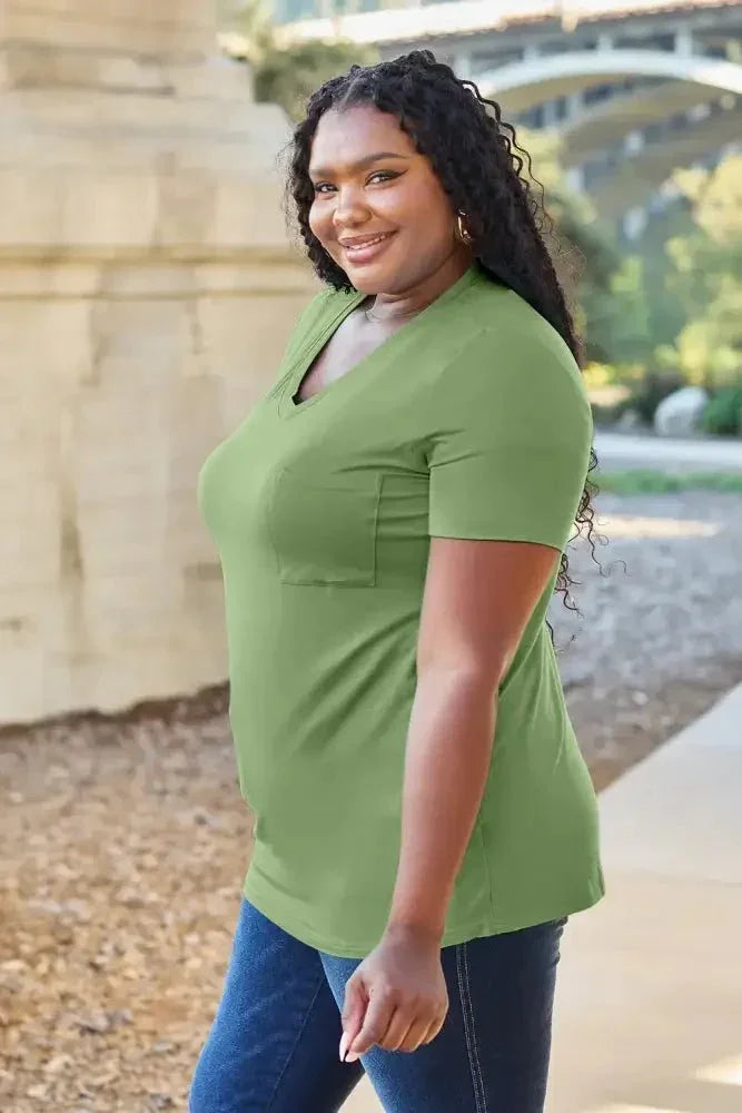 Basic Bae Bamboo Full Size V - Neck Short Sleeve T-Shirt - Update AvenueT-ShirtsTrendsi100100523421349100100523421349f89db47e - 9a3d - 4fae - 93e8 - 9b0b758dff61 - MaxMatcha Green