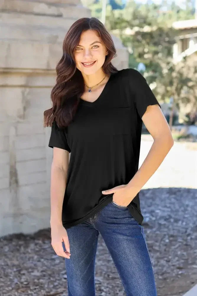 Basic Bae Bamboo Full Size V - Neck Short Sleeve T-Shirt - Update AvenueT-ShirtsTrendsi1001005234271571001005234271579847950b - 14a1 - 4066 - a387 - 19baabc7e4a5 - MaxBlack