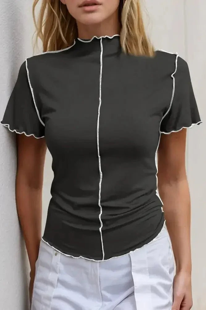 Basic Bae Contrast Trim Mock Neck Short Sleeve T-Shirt - Update AvenueVacation StyleTrendsi1001000169917041001000169917040086f2fa - af64 - 4cb0 - ad9f - 53580d537d4e - MaxBlack