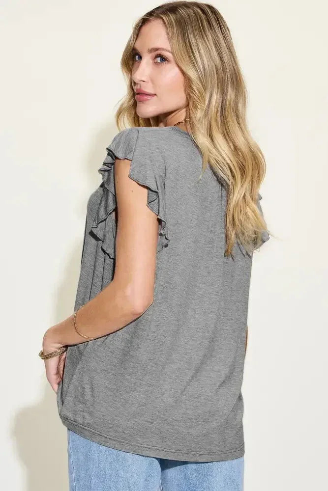 Basic Bae Full Size Bamboo Notched Ruffled Short Sleeve T-Shirt - Update AvenueT-ShirtsTrendsi1001001871813461001001871813466730758d - 4b73 - 4076 - 857d - 4594b3ec5c0f - MaxGray
