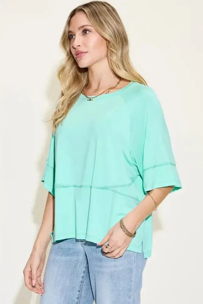 Basic Bae Full Size Bamboo Round Neck Exposed Seam T-Shirt Plus Size - Update AvenueT-ShirtsTrendsi100100234971927100100234971927b9d711c2 - 9cef - 4f08 - bf0a - 4835ffdc6b2a - MaxMint Blue