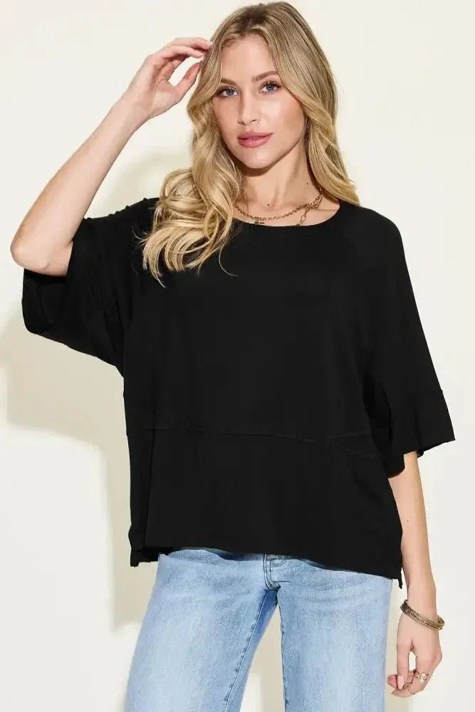 Basic Bae Full Size Bamboo Round Neck Exposed Seam T-Shirt Plus Size - Update AvenueT-ShirtsTrendsi100100234977620100100234977620ef8bf2b6 - 9ae1 - 4e20 - a4a1 - 85499d9a8eae - MaxBlack