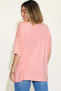 Basic Bae Full Size Bamboo V - Neck Drop Shoulder T-Shirt - Update AvenueT-ShirtsTrendsi10010032820132410010032820132457ff45b8 - 5ac4 - 4996 - ae1b - 42e28ce97b6a - MaxBlush Pink