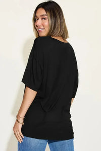 Basic Bae Full Size Bamboo V - Neck Drop Shoulder T-Shirt - Update AvenueT-ShirtsTrendsi10010032820147310010032820147396a8d8e7 - ae78 - 4db3 - bd8a - 83bcb7c64908 - MaxBlack