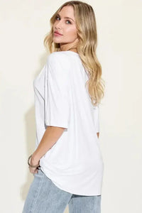 Basic Bae Full Size Bamboo V - Neck Drop Shoulder T-Shirt - Update AvenueT-ShirtsTrendsi1001003282019601001003282019609f020459 - 01af - 4cd0 - 8000 - c9f245b7aefc - MaxWhite