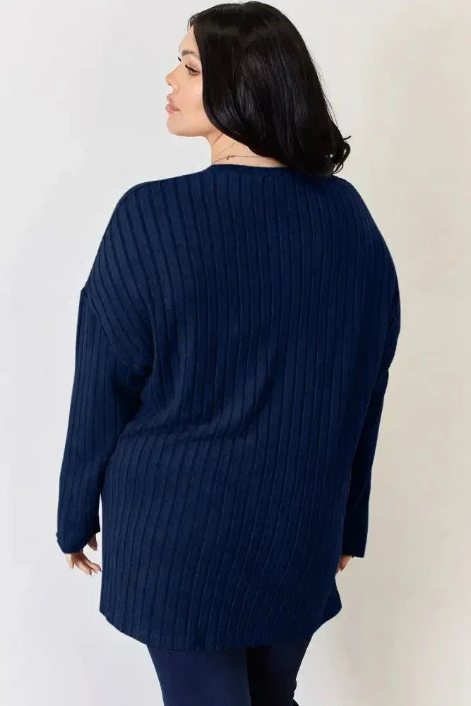 Basic Bae Full Size Ribbed Half Button Long Sleeve High - Low T-Shirt - Update AvenueT-ShirtsTrendsi1001014012331411001014012331411abe0dad - 9d9b - 4c5e - bf52 - 3103ecf53b4b - MaxDark Blue