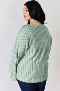 Basic Bae Full Size Ribbed Half Button Long Sleeve T-Shirt - Update AvenueT-ShirtsTrendsi10010187848121210010187848121240f02b06 - 3cfb - 4fef - be85 - dfd1cf8283cb - MaxLight Green