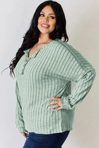 Basic Bae Full Size Ribbed Half Button Long Sleeve T-Shirt - Update AvenueT-ShirtsTrendsi100101878485450100101878485450d6237eb8 - 1192 - 4396 - a4ca - 7786671c07fb - MaxSky Blue