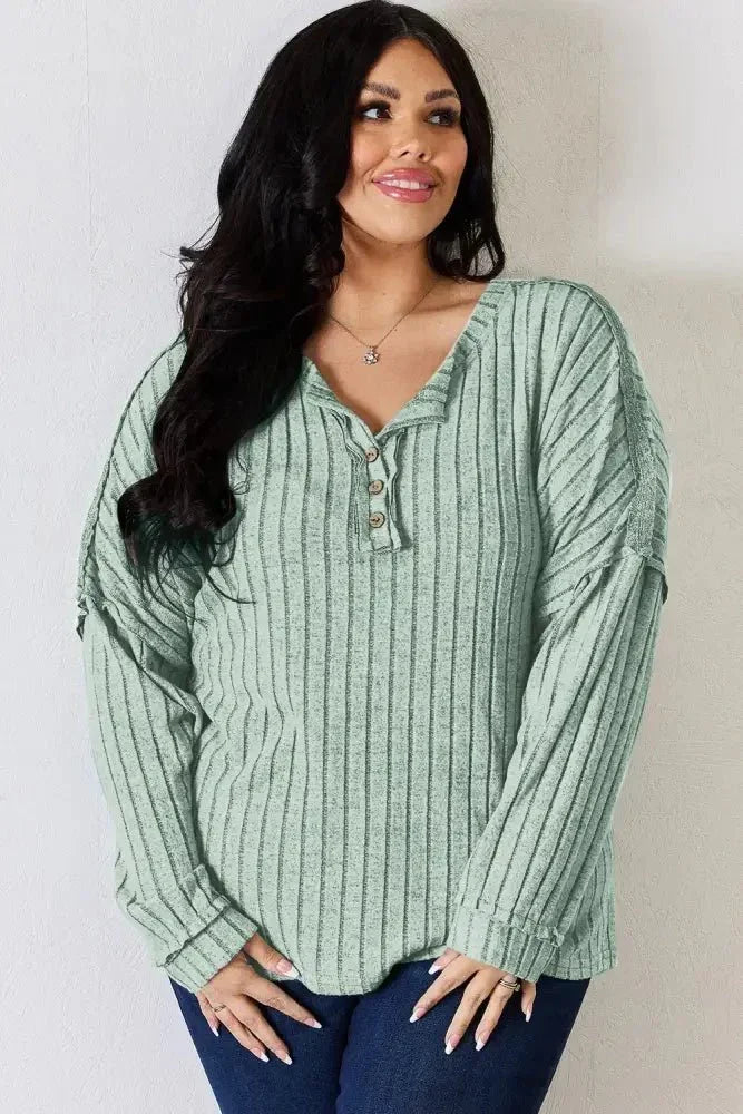 Basic Bae Full Size Ribbed Half Button Long Sleeve T-Shirt - Update AvenueT-ShirtsTrendsi10010187848545010010187848545049e0cf3c - e4b3 - 45e7 - 9ff5 - 861b39a8fe2b - MaxSky Blue