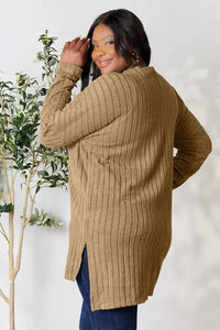 Basic Bae Full Size Ribbed Round Neck Long Sleeve Slit Top - Update AvenueT-ShirtsTrendsi1001019871420061001019871420060410038595374235b540d1b88826c2ae - MaxKhaki