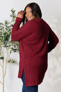 Basic Bae Full Size Ribbed Round Neck Long Sleeve Slit Top - Update AvenueT-ShirtsTrendsi100101987144704100101987144704cf4f7892d3d2436b9ae25498983bef4c - MaxBurgundy