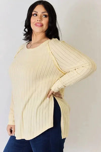 Basic Bae Full Size Ribbed Round Neck Slit T-Shirt - Update AvenueT-ShirtsTrendsi1001010894960971001010894960978bb46e15 - b410 - 47aa - 9d40 - edcf0a183c12 - MaxLight Yellow