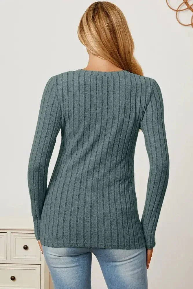 Basic Bae Full Size Ribbed V - Neck Long Sleeve T-Shirt - Update AvenueT-ShirtsTrendsi10010179218513710010179218513782802b84 - 1802 - 40c5 - 9829 - 5f467bda1c0a - MaxAir Force Blue
