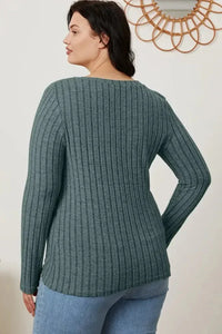 Basic Bae Full Size Ribbed V - Neck Long Sleeve T-Shirt - Update AvenueT-ShirtsTrendsi10010179218513710010179218513734007fe0 - 5d23 - 4f11 - a165 - ff3fbe106fed - MaxAir Force Blue