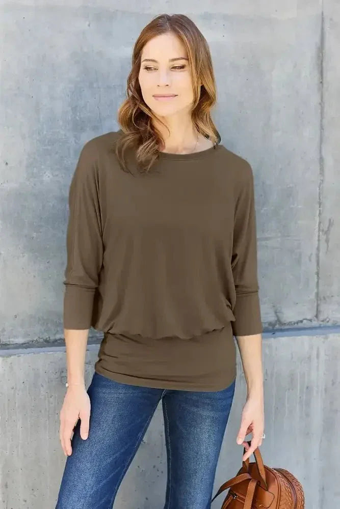 Basic Bae Full Size Round Neck Batwing Sleeve Top - Update AvenueTrendsi100101149811836100101149811836a7f9814d - 335b - 4ddc - bae4 - 5932b3e372d5 - MaxBrown