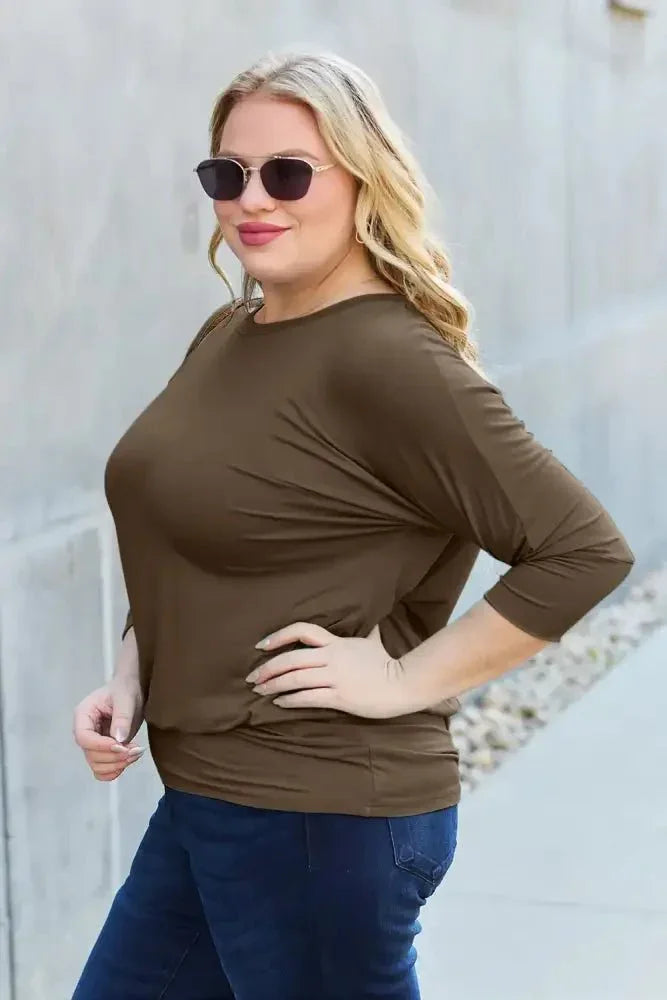 Basic Bae Full Size Round Neck Batwing Sleeve Top - Update AvenueTrendsi100101149811836100101149811836168c210a - de92 - 4727 - bf7e - b6cb7bad70cd - MaxBrown