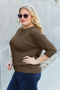 Basic Bae Full Size Round Neck Batwing Sleeve Top - Update AvenueTrendsi100101149811836100101149811836168c210a - de92 - 4727 - bf7e - b6cb7bad70cd - MaxBrown