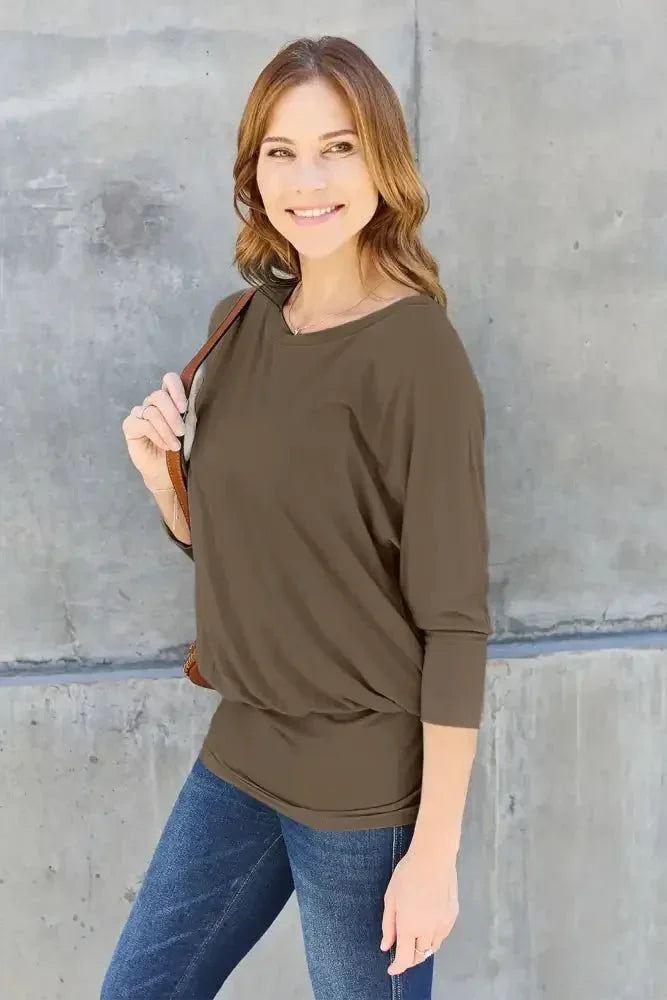Basic Bae Full Size Round Neck Batwing Sleeve Top - Update AvenueTrendsi100101149811836100101149811836d20d06a9 - 61d6 - 4e4b - a7aa - dbdb6f0e90e2 - MaxBrown