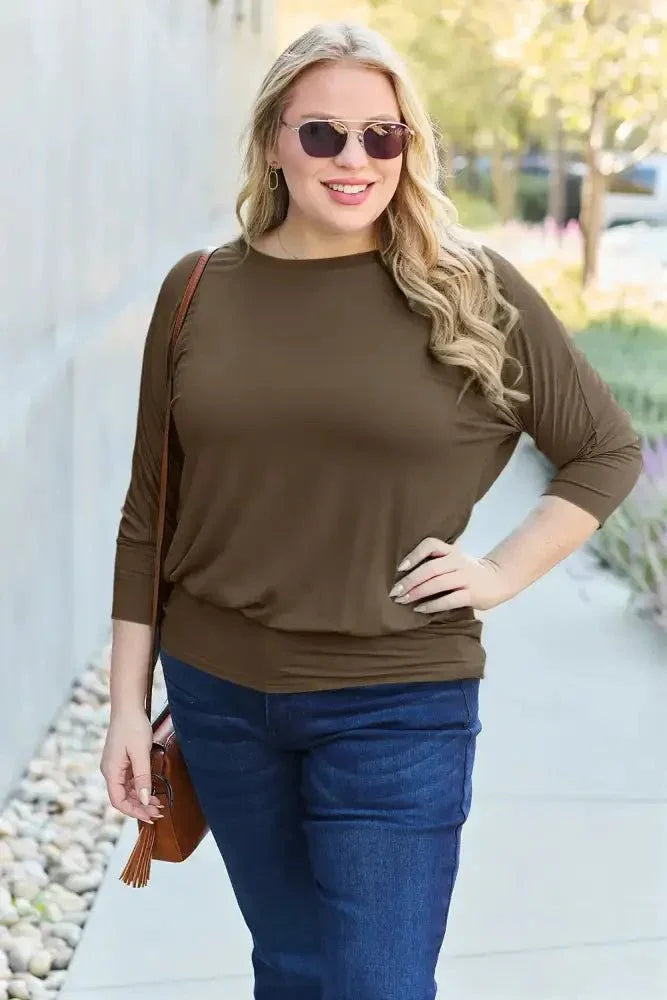 Basic Bae Full Size Round Neck Batwing Sleeve Top - Update AvenueTrendsi1001011498118361001011498118360cc646ba - 49c6 - 4644 - 94cb - 0b1887428bbe - MaxBrown
