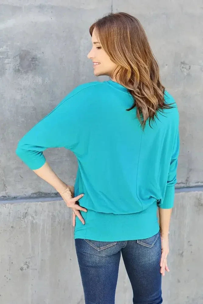 Basic Bae Full Size Round Neck Batwing Sleeve Top - Update AvenueTrendsi1001011498123421001011498123425f326248 - 1cdd - 4d13 - b329 - e34d29b5efdf - MaxSky Blue