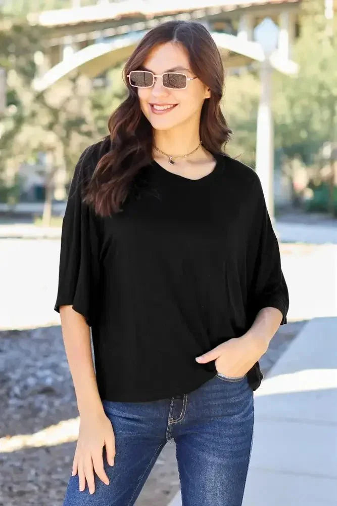 Basic Bae Full Size Round Neck Drop Shoulder T-Shirt - Update AvenueT-ShirtsTrendsi1001016585671231001016585671239da585f58c984ec686cb44c40a4a0556 - MaxBlack