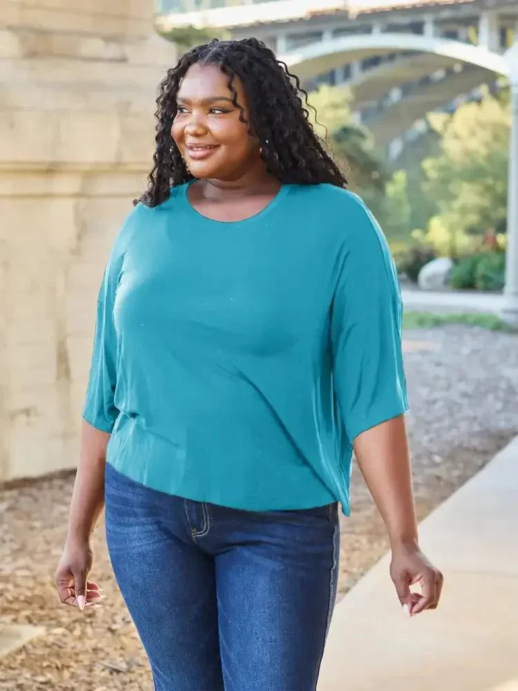 Basic Bae Full Size Round Neck Drop Shoulder T-Shirt - Update AvenueT-ShirtsTrendsi1001016585674731001016585674734a2fd8e353ce4826bef20ccd0bdb98af - MaxSky Blue