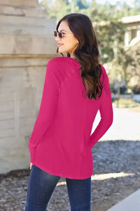 Basic Bae Full Size Round Neck Long Sleeve T-Shirt - Update AvenueT-ShirtsTrendsi10010194196658110010194196658109e7971d82834539a5bccfe357d8ff37 - MaxHot Pink