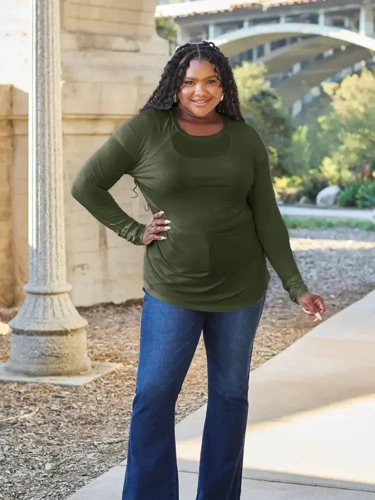 Basic Bae Full Size Round Neck Long Sleeve T-Shirt - Update AvenueT-ShirtsTrendsi100101941967183100101941967183b7e0e9f2ebce49868abb71caef8c60f7 - MaxArmy Green