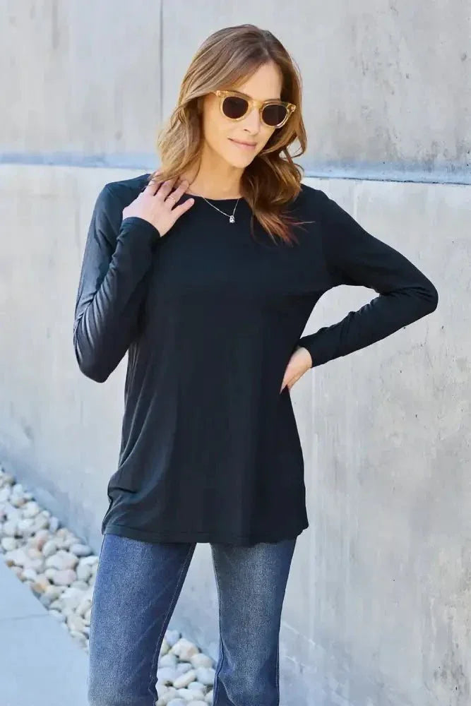 Basic Bae Full Size Round Neck Long Sleeve Top - Update AvenueT-ShirtsTrendsi100101192860764100101192860764e3270e4f - fbdb - 4d91 - 92ed - d3e158bcbb64 - MaxBlack