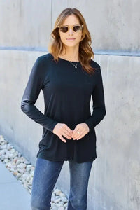 Basic Bae Full Size Round Neck Long Sleeve Top - Update AvenueT-ShirtsTrendsi100101192860764100101192860764c96f8fcf - 1ff2 - 48dd - b7d1 - 7ffccf34d2d3 - MaxBlack